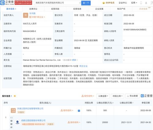 云图控股布局新能源下游 海南成立汽车租赁公司，聚焦充电服务生态